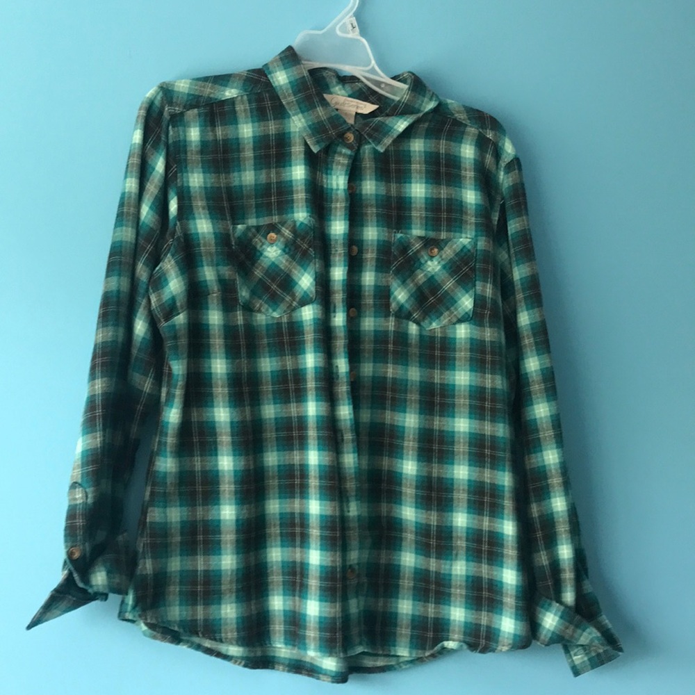 Plaid Flannel button down shirt
